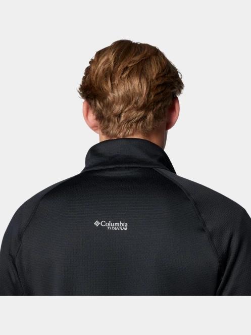 pulover polar pt. barbati Columbia Triple Canyon Grid Fleece Full Zip II negru 7