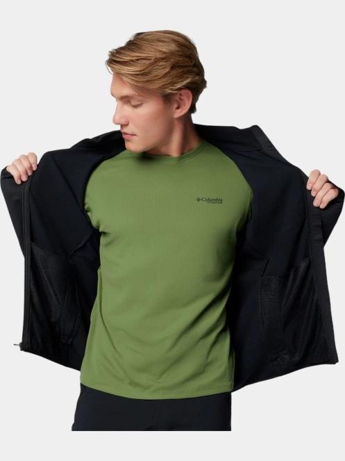pulover polar pt. barbati Columbia Triple Canyon Grid Fleece Full Zip II negru 8