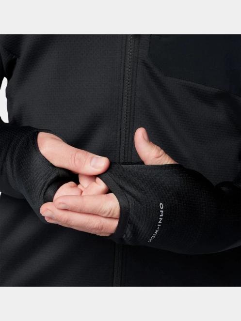 pulover polar pt. barbati Columbia Triple Canyon Grid Fleece Full Zip II negru 9