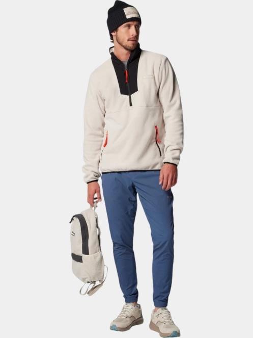 pulover polar pt. barbati Columbia Sequoia Grove Half Zip Fleece nisip 5