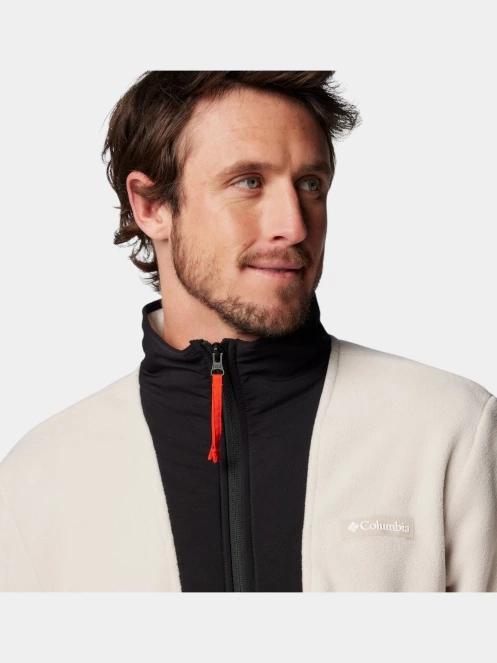 pulover polar pt. barbati Columbia Sequoia Grove Half Zip Fleece nisip 6