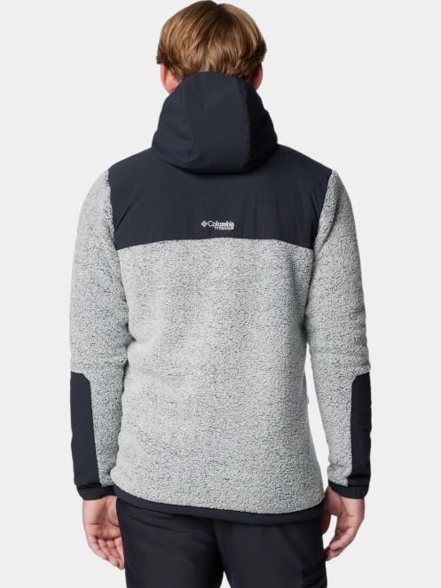 pulover polar pt. barbati Columbia Arctic Crest Sherpa Full Zip alb 4