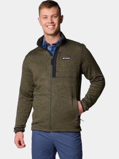 pulover polar pt. barbati Columbia Sweater Weather Full Zip verde 2