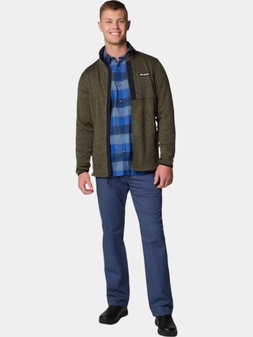 pulover polar pt. barbati Columbia Sweater Weather Full Zip verde 5