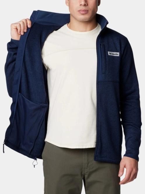 pulover polar pt. barbati Columbia Sweater Weather Full Zip albastru 6