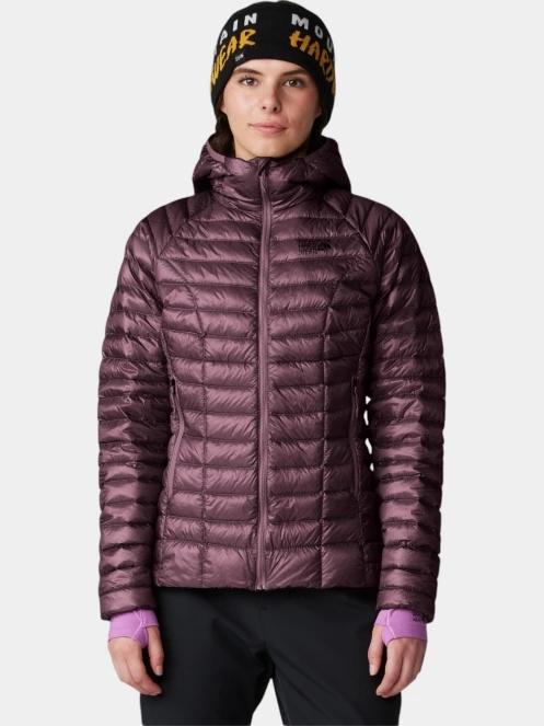 jacheta de puf pt. femei Mountain Hardwear Ghost Whisperer Hoody rosu 2