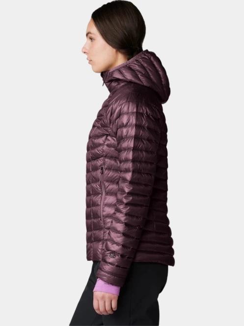 jacheta de puf pt. femei Mountain Hardwear Ghost Whisperer Hoody rosu 3