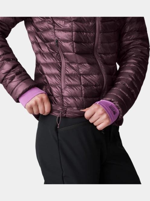 jacheta de puf pt. femei Mountain Hardwear Ghost Whisperer Hoody rosu 8