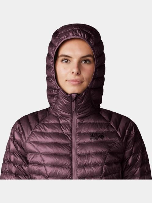jacheta de puf pt. femei Mountain Hardwear Ghost Whisperer Hoody rosu 9