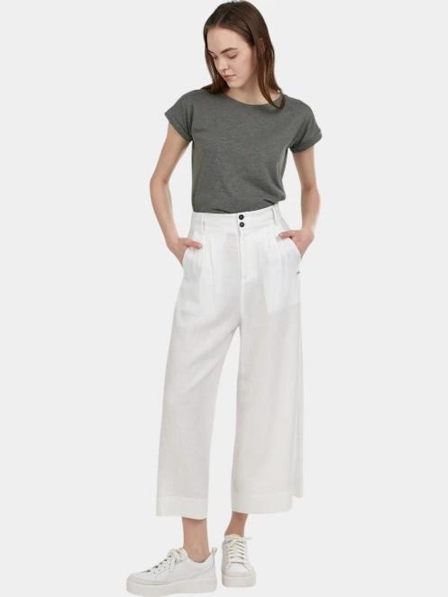 pantaloni lungi pt. femei Fundango Piper Pants alb 5