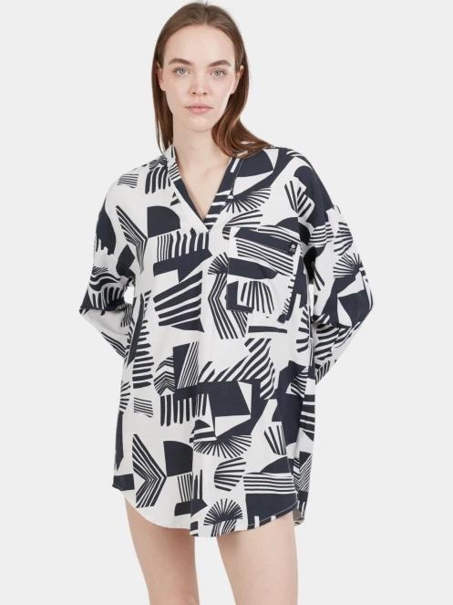 camasa cu maneci lungi pt. femei Fundango Athene Cover-up negru 2