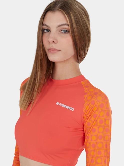 sutien bikini pt. femei Fundango Amelia Surf Top roz 6
