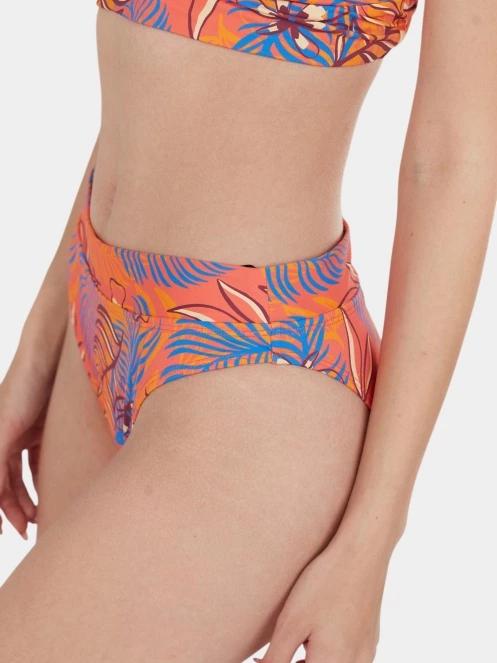 chiloti bikini pt. femei Fundango Sahara Mid Waist Full Bottom roz 6