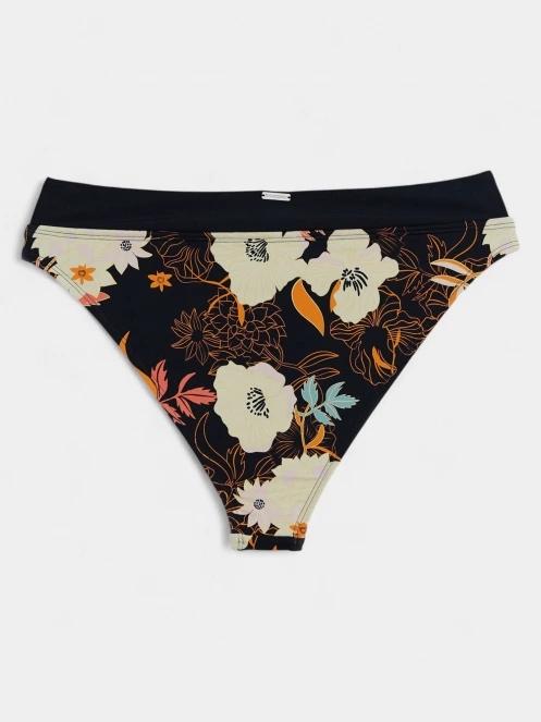 chiloti bikini pt. femei Fundango Sahara Mid Waist Full Bottom negru 7