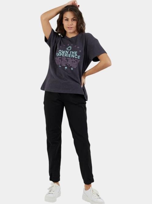 tricou cu maneci scurte pt. femei Fundango Sunshine Surf-T negru 4