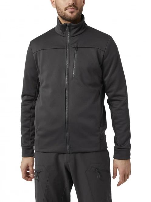 pulover polar pt. barbati Helly Hansen Crew Fleece Jacket negru 2