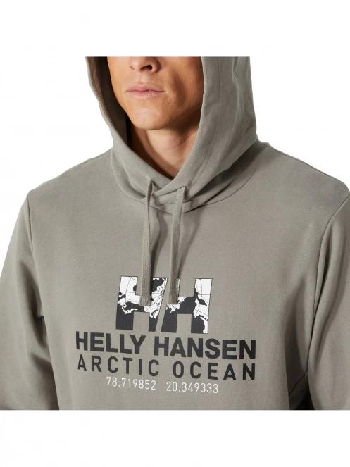pulover cu gluga pt. barbati Helly Hansen Arctic Ocean Hoodie gri 4