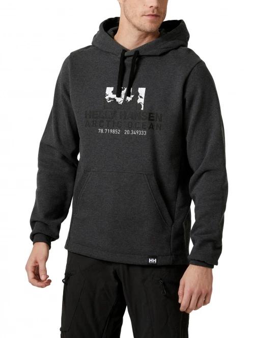 pulover cu gluga pt. barbati Helly Hansen Arctic Ocean Hoodie gri 2