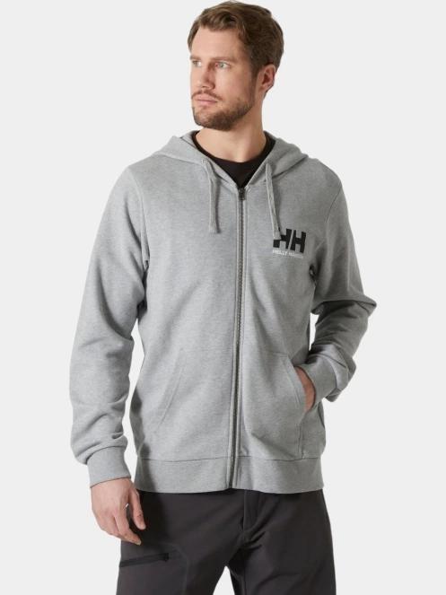 pulover cu gluga pt. barbati Helly Hansen Hh Logo Full Zip Hoodie 2.0 gri 2