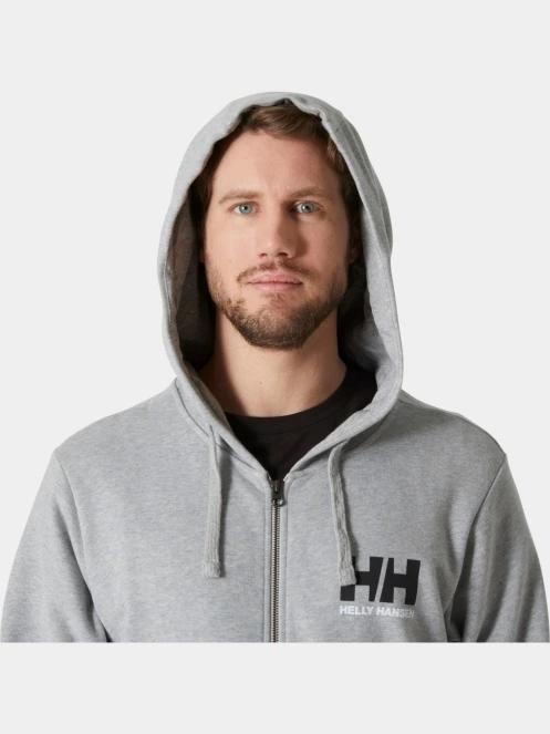 pulover cu gluga pt. barbati Helly Hansen Hh Logo Full Zip Hoodie 2.0 gri 4