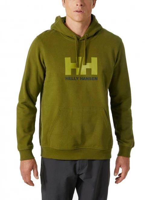 pulover cu gluga pt. barbati Helly Hansen Hh Logo Hoodie oliv 2