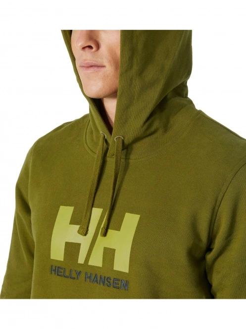 pulover cu gluga pt. barbati Helly Hansen Hh Logo Hoodie oliv 4