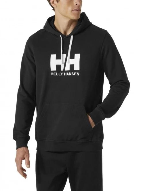 pulover cu gluga pt. barbati Helly Hansen Hh Logo Hoodie negru 2