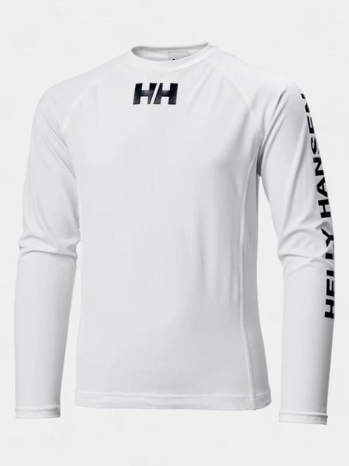 lycra cu maneci lungi Helly Hansen Jr Waterwear Rashguard alb 2