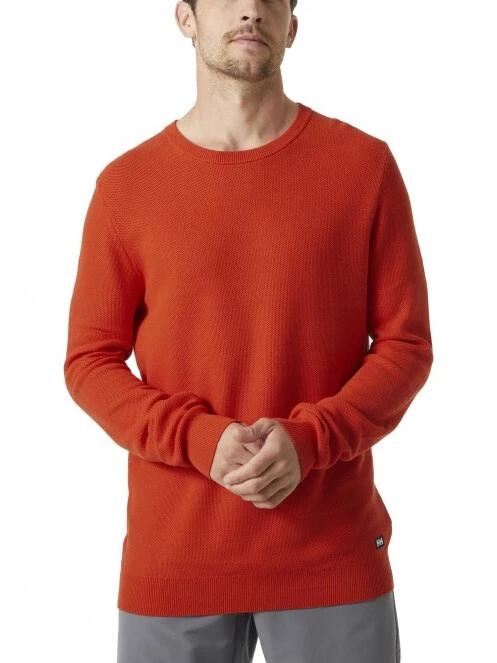tricou cu maneci lungi pt. barbati Helly Hansen Skagen Sweater rosu 2