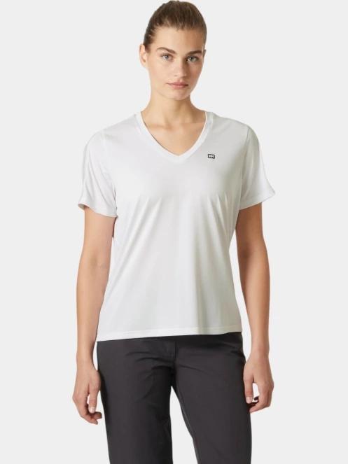 tricou pentru sport, cu maneci scurte pt. femei Helly Hansen W Salt Breeze V-Neck alb 2