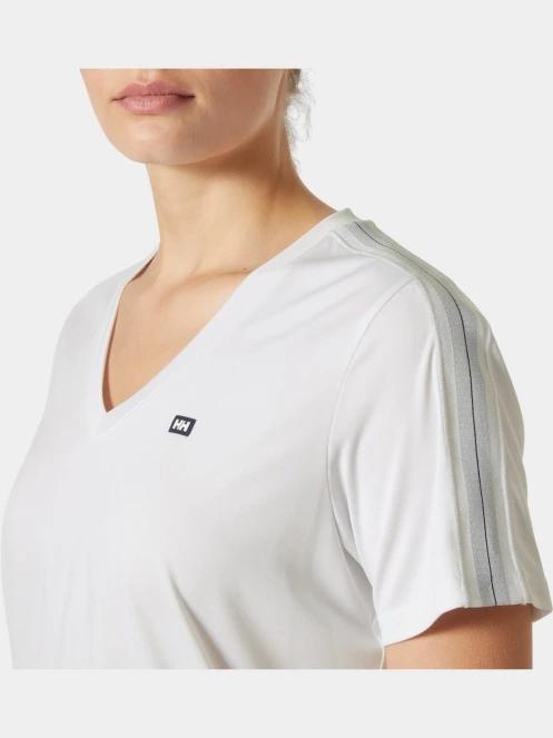 tricou pentru sport, cu maneci scurte pt. femei Helly Hansen W Salt Breeze V-Neck alb 4