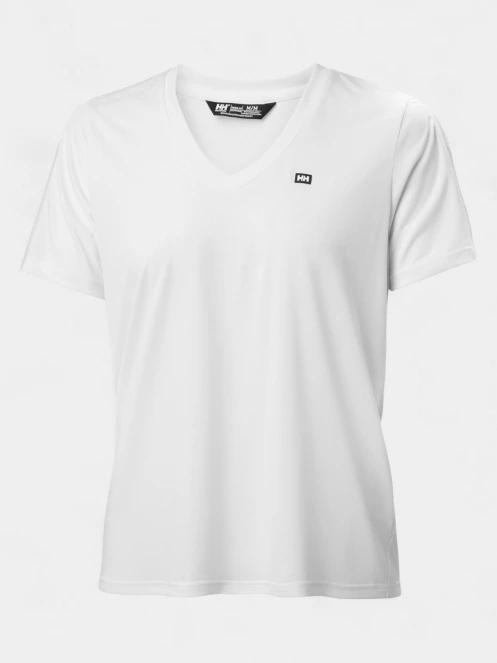 tricou pentru sport, cu maneci scurte pt. femei Helly Hansen W Salt Breeze V-Neck alb 5
