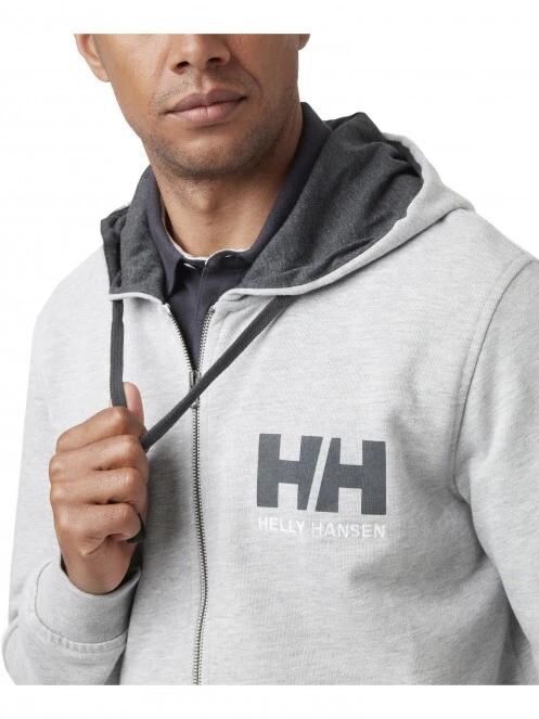 pulover cu gluga pt. barbati Helly Hansen Hh Logo Full Zip Hoodie gri 4