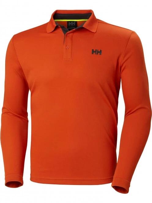 tricou cu guler pt. barbati Helly Hansen Skagerrak Quickdry Rugger portocaliu 5
