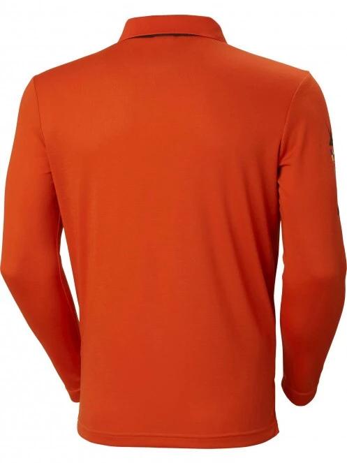 tricou cu guler pt. barbati Helly Hansen Skagerrak Quickdry Rugger portocaliu 6