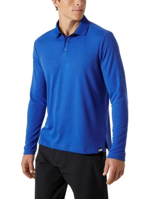 tricou cu maneci lungi si guler pt. barbati Helly Hansen Skagerrak Quickdry Rugger albastru 2