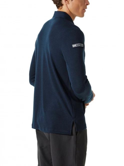 tricou cu maneci lungi si guler pt. barbati Helly Hansen Skagerrak Quickdry Rugger albastru inchis 3