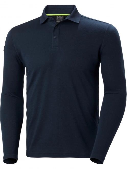 tricou cu maneci lungi si guler pt. barbati Helly Hansen Skagerrak Quickdry Rugger albastru inchis 6