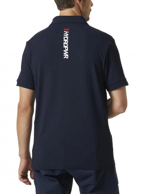 tricou cu guler pt. barbati Helly Hansen Hp Race Polo albastru inchis 3
