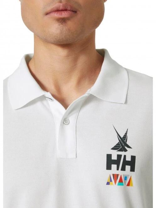 tricou cu guler pt. barbati Helly Hansen Koster Polo alb 4
