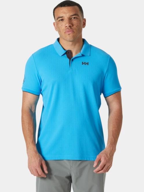 tricou cu guler pt. barbati Helly Hansen Ocean Polo 2.0 albastru deschis 2