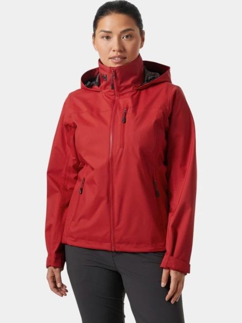 jacheta pentru navigatie pt. femei Helly Hansen W Crew Hooded Jacket 2.0 rosu 2