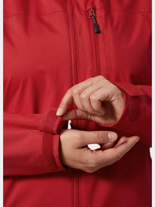 jacheta pentru navigatie pt. femei Helly Hansen W Crew Hooded Jacket 2.0 rosu 5