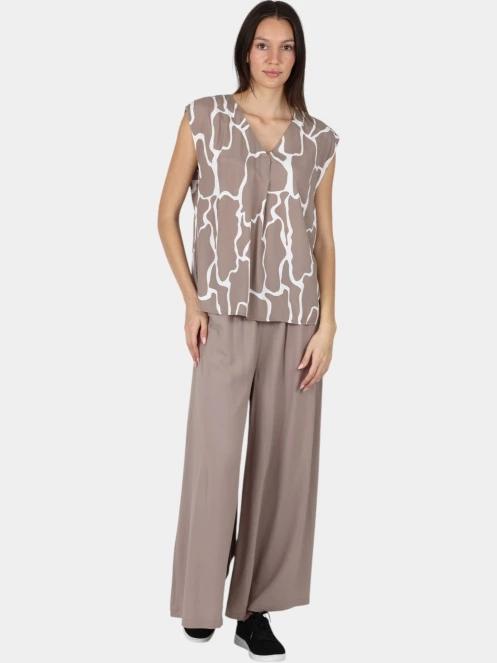 tricou fara maneci pt. femei Luhta Luhta Hosio maro 5