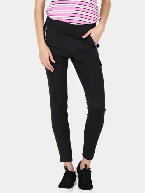 pantaloni de strada cu buzunare laterale pt. femei Luhta Luhta Ino negru 2
