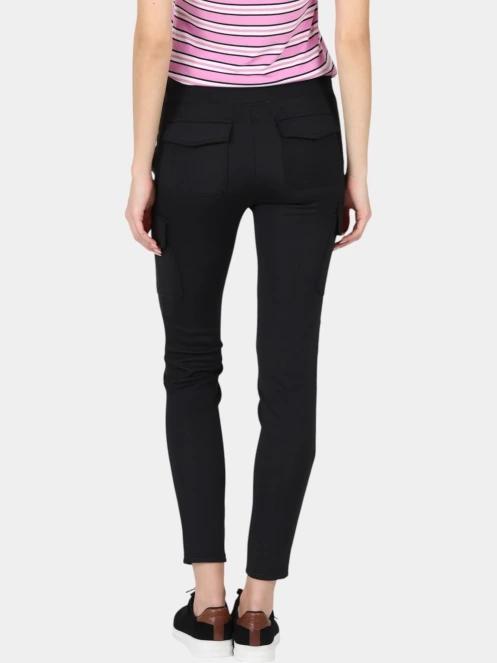 pantaloni de strada cu buzunare laterale pt. femei Luhta Luhta Ino negru 4