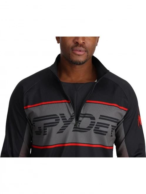 pulover pt. barbati Spyder Paramount 1/2 Zip negru 4