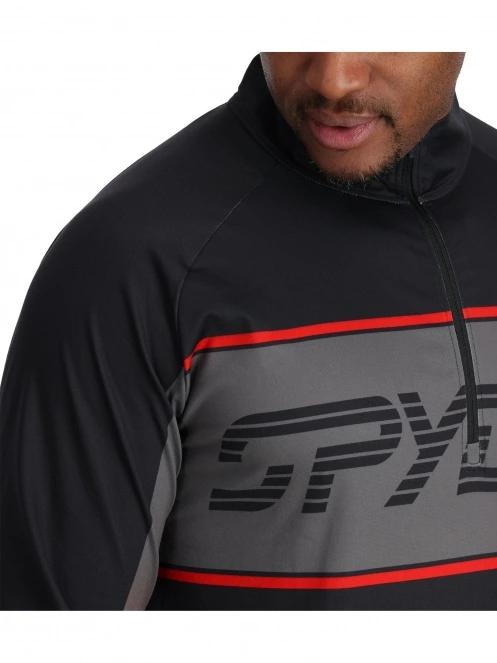 pulover pt. barbati Spyder Paramount 1/2 Zip negru 5