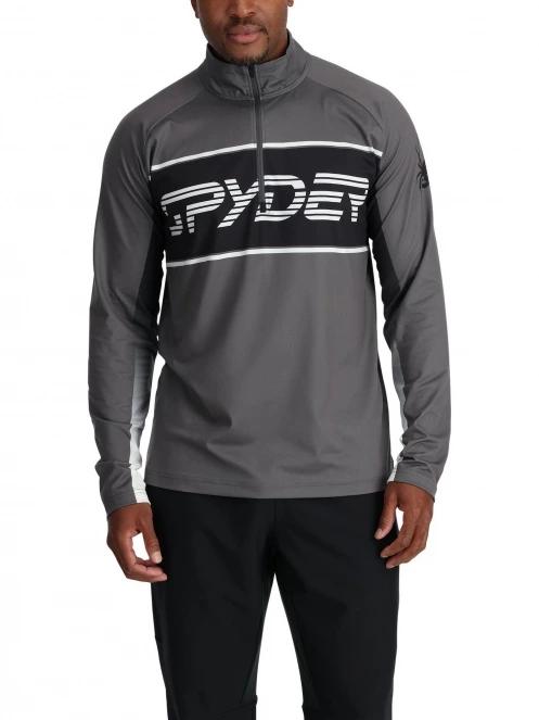 pulover pt. barbati Spyder Paramount 1/2 Zip gri 2