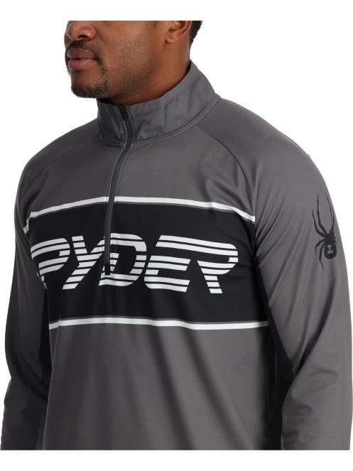 pulover pt. barbati Spyder Paramount 1/2 Zip gri 5